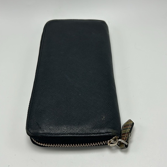 Paul Smith Long Wallet Round Zip Black Women's Vintage Y2k Leather - Picture 5 of 8